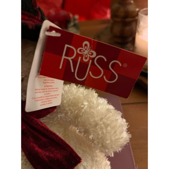 Russ Berrie Freezy the Snowman Sparkly 9" Plush Toy NWT Stuffed Frosty - Picture 7 of 10